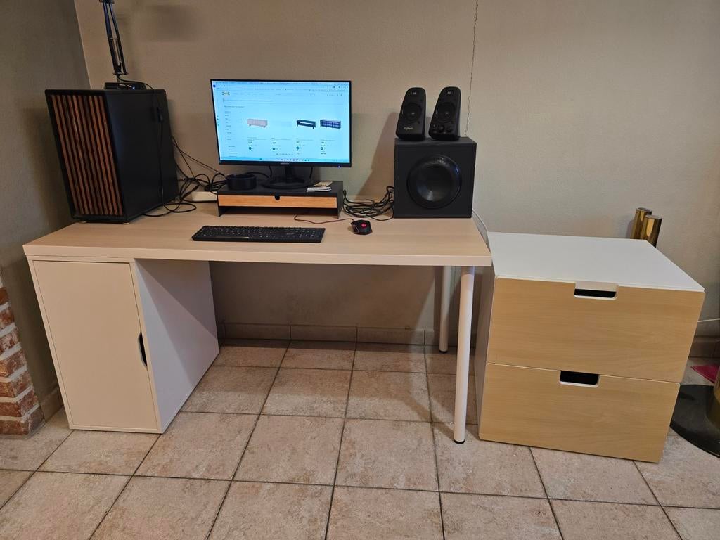 Bureau met ladeblok, Maison & Meubles, Bureaux, Enlèvement, Comme neuf, IKEA