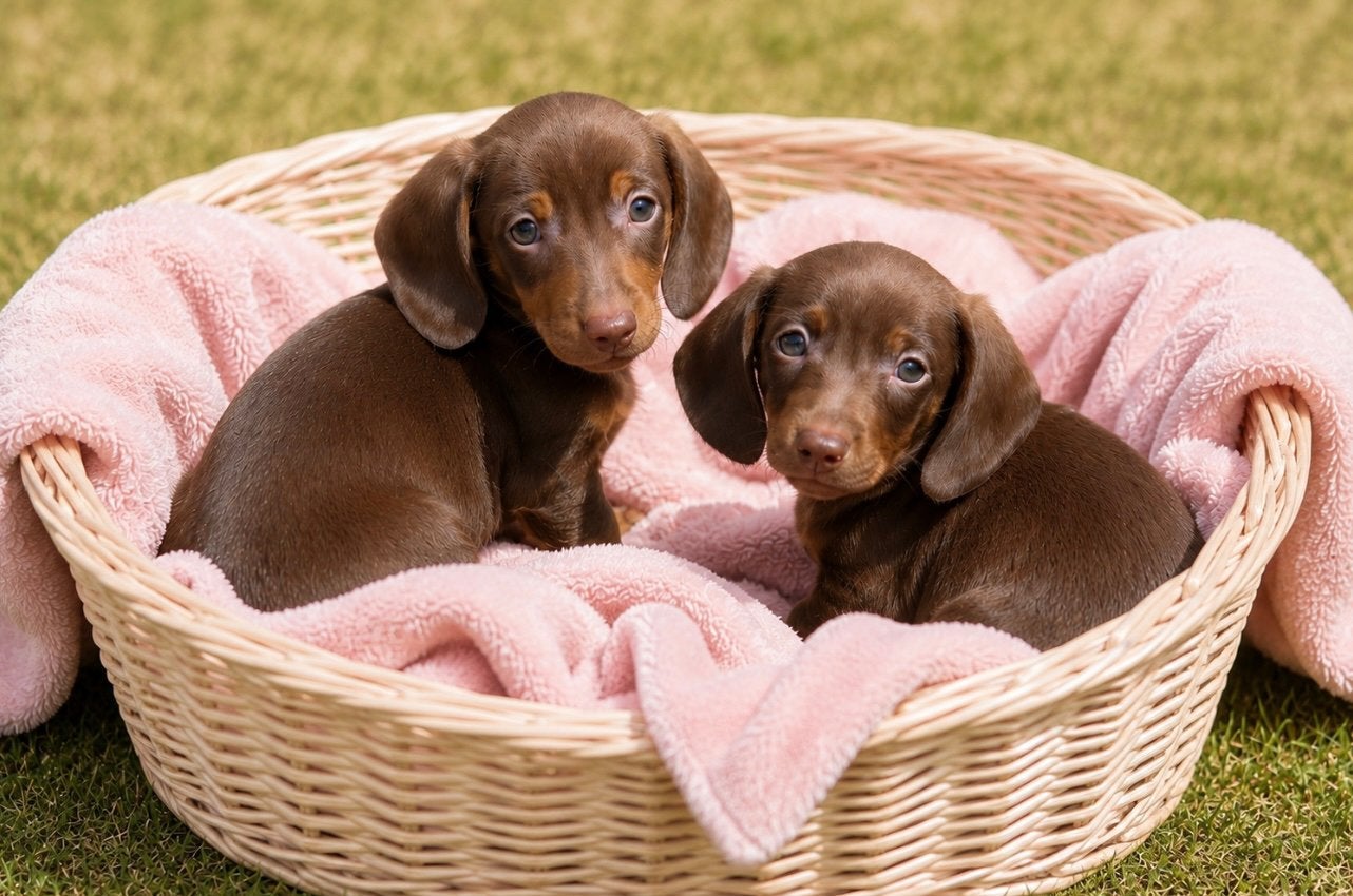 teckel pups,dwerg,kortharig,solid choco,choco tan,teef,reu, Animaux & Accessoires, Chiens | Teckels & Bassets, Poils courts, Hépatite contagieuse (maladie de Rubarth)