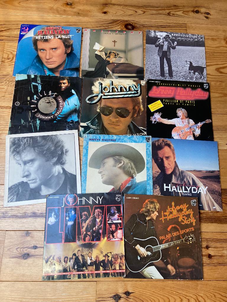 JOHNNY HALLYDAY lot de 23 lps, 12 pouces, Enlèvement ou Envoi, 1980 - 1989, Utilisé