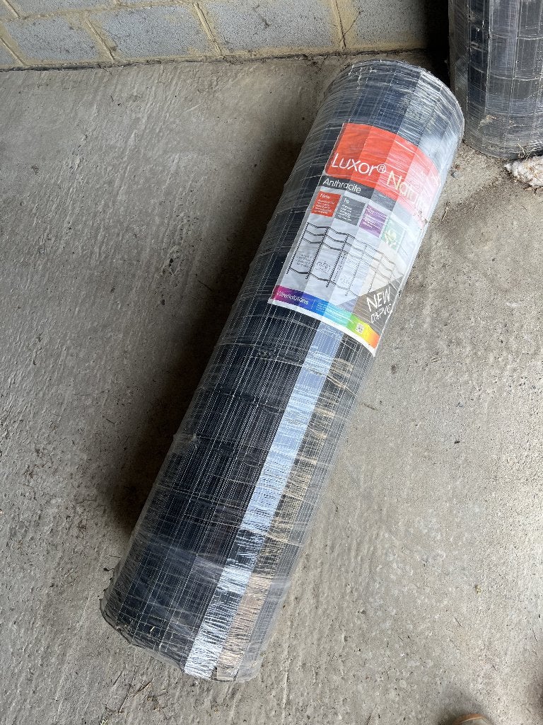 2 rouleaux de 25 m de cloture noire neuve  1,2 m de haut, Enlèvement, Neuf