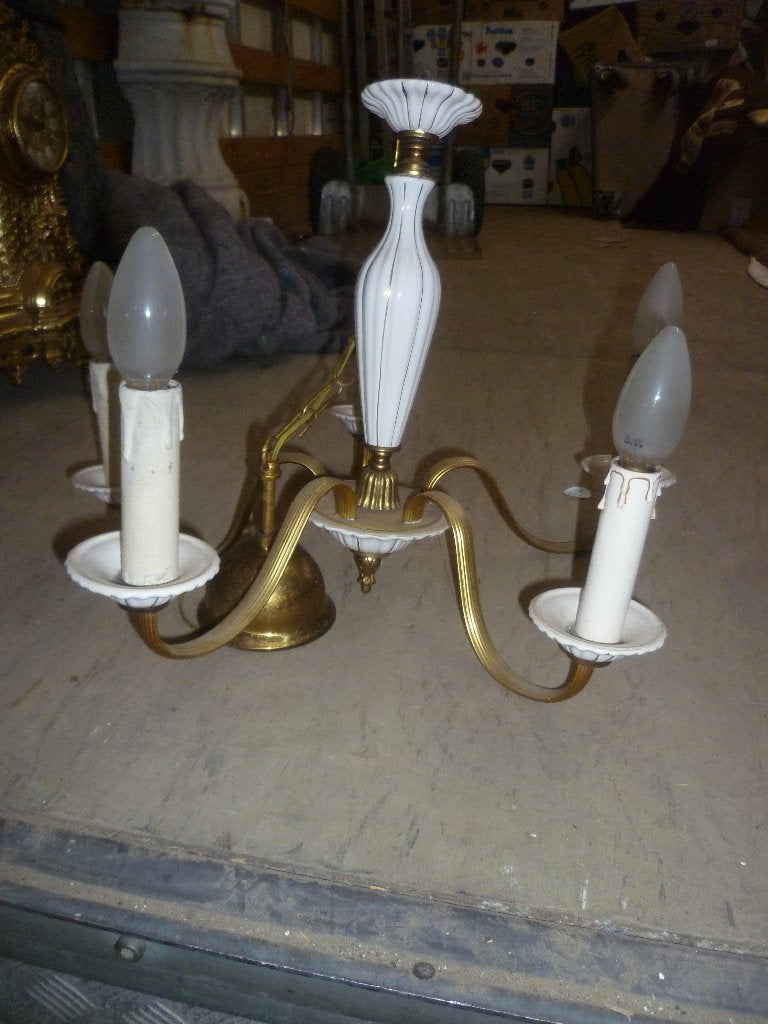 OUDE PORCELEINEN LUSTER, Antiek en Kunst, Ophalen