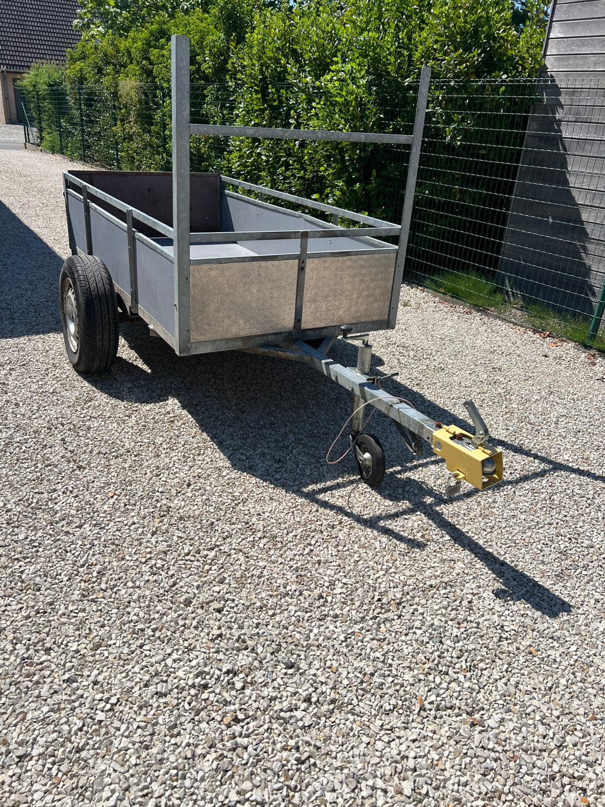 Aanhanwagen 1,96 x 99 nog af te werken., Ophalen, Gebruikt