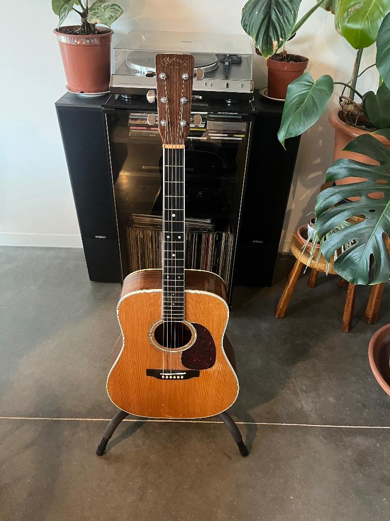 Martin D-35 uit 1979, Muziek en Instrumenten, Ophalen, Gebruikt, Western- of Steelstringgitaar, Met koffer