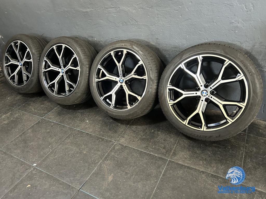 7mm! Originele BMW X5 X6 G05 G06 Style 741M 21 inch zwarte b, Gebruikt, -, 275 mm, -