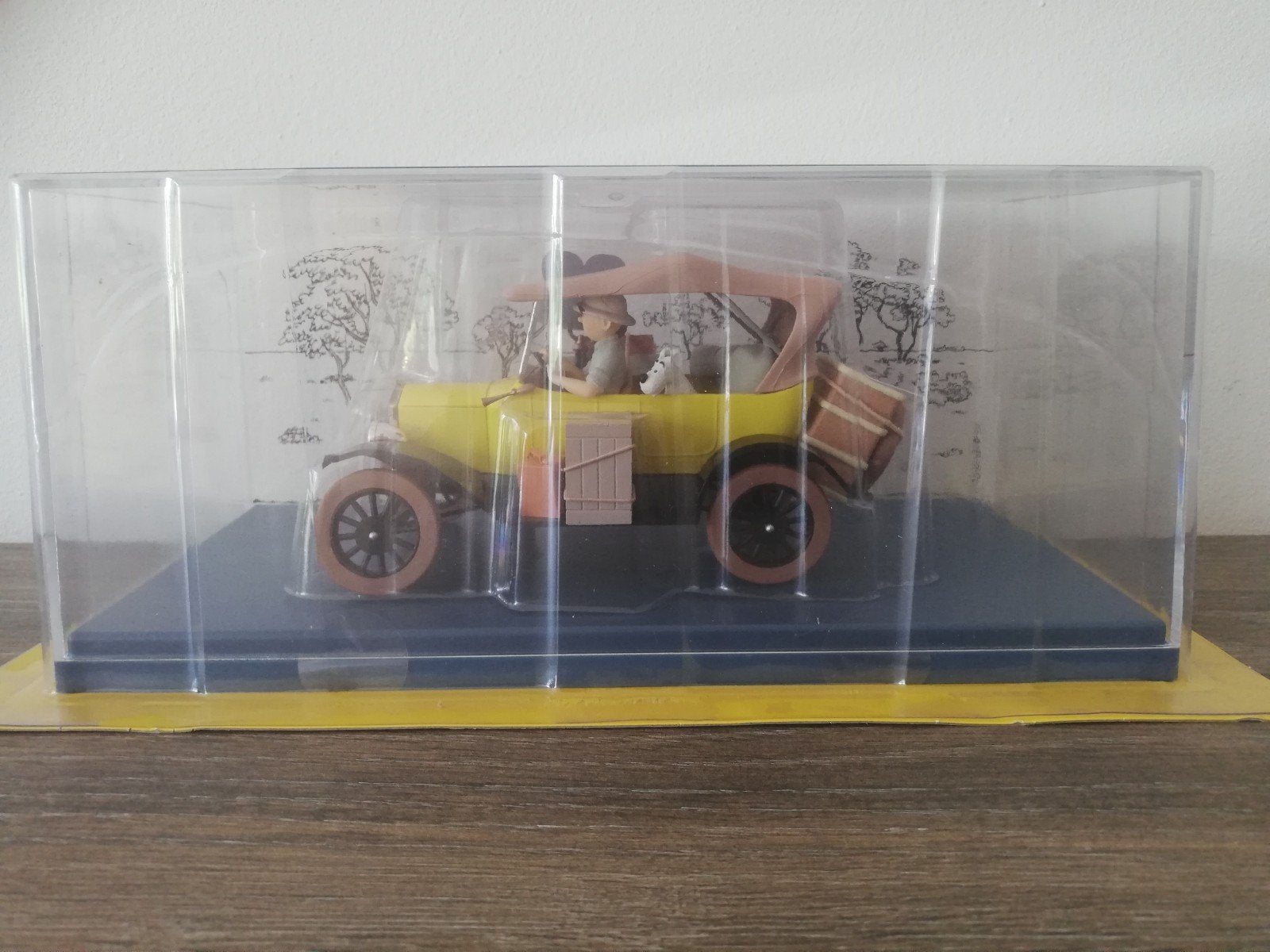 1/24 Kuifje auto de gele Ford T, Verzamelen, Kuifje