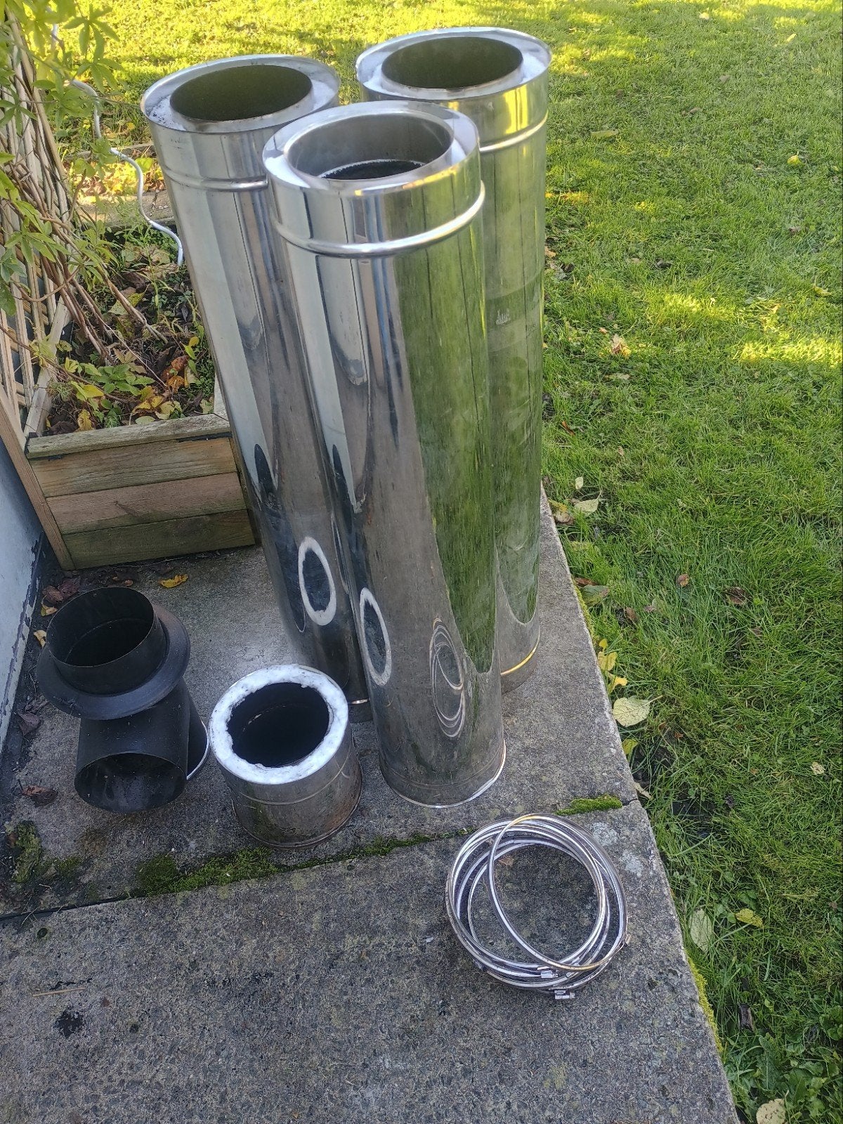 kachelbuizen 20cm diameter, Enlèvement, Inox, Coudes