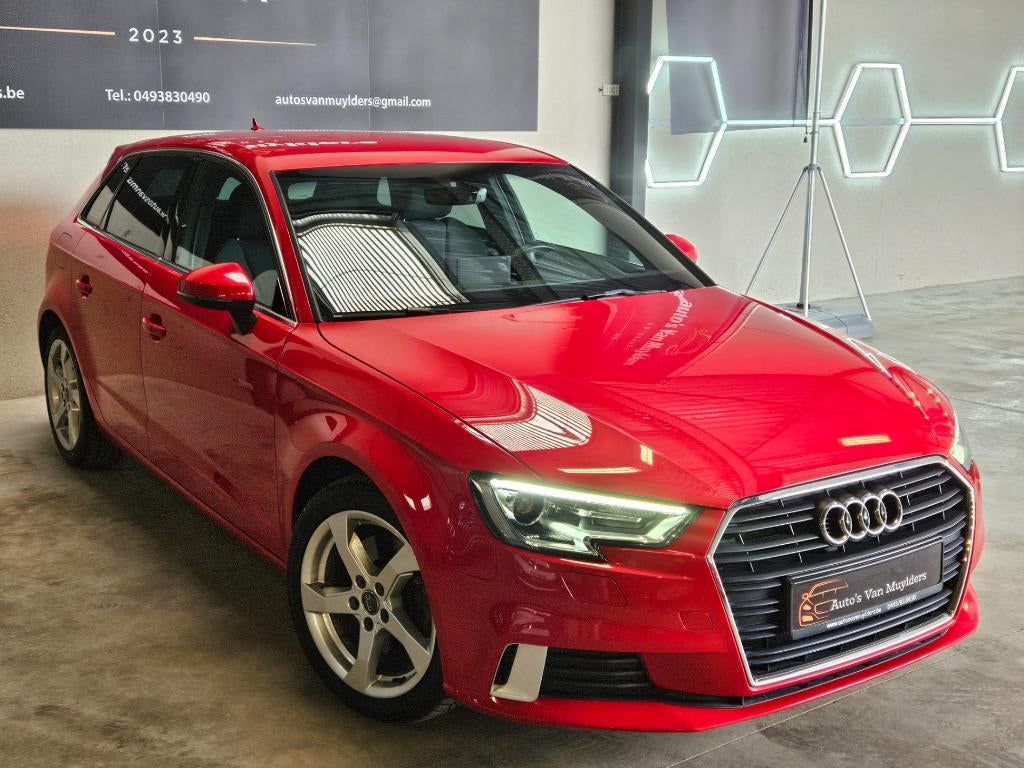 Audi A3 Sportback 2.0 TFSI 190PK 12 mois de garantie, Rouge, Entreprise, Entretenue par le concessionnaire, 5 portes