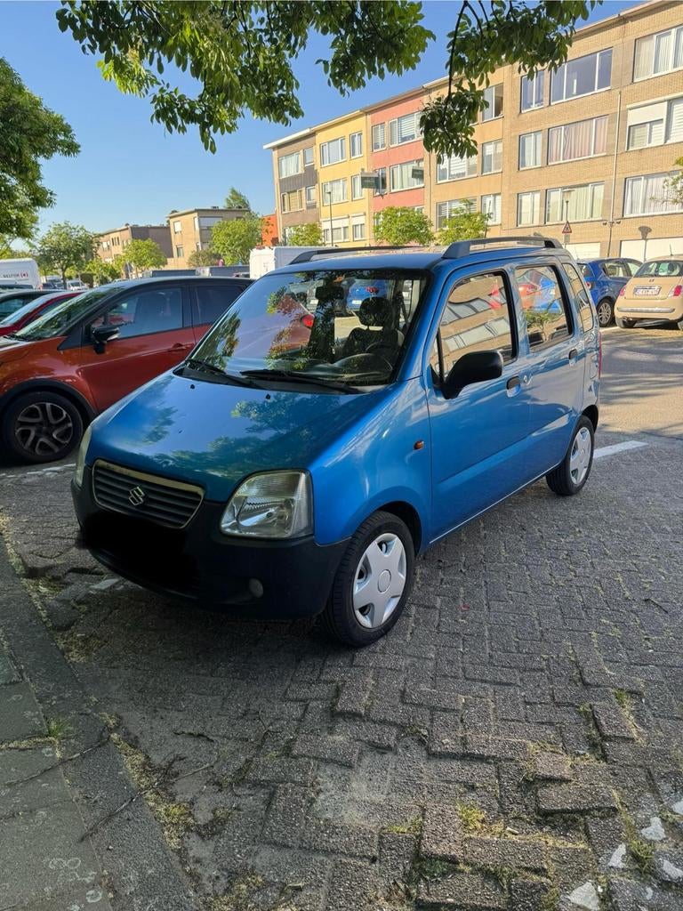 SUZUKI R WAGON 2003 78000KM EN KEURING VOOR VERKOOP + CARPAS, Auto's, Suzuki, Voorwielaandrijving, Stof, 13 cc, 5 deurs