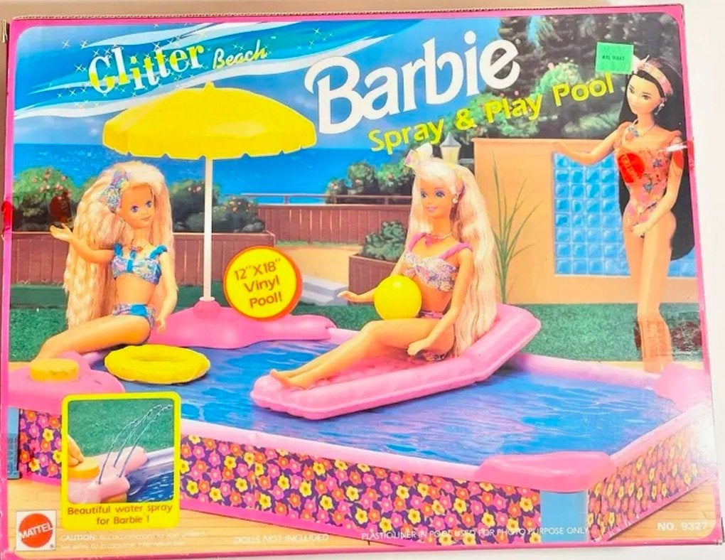 vintage spray and Play Pool van Barbie, Ophalen of Verzenden, Zo goed als nieuw