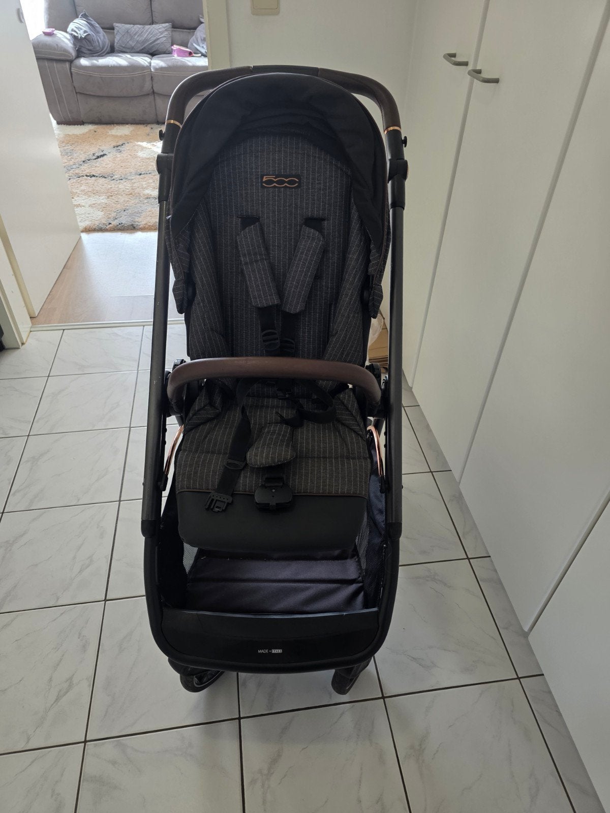 peg perego fiat 500 kinderwagen inclusief maxi cosi buggy, Ophalen, Gebruikt, Overige merken, Regenhoes