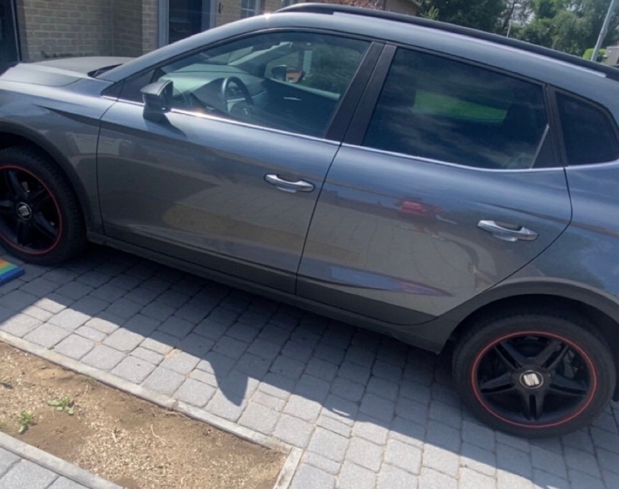 17” Seat zwarte velgen 5x100 opnieuw gelakt, Auto-onderdelen, Ophalen, 17 inch, Velg(en)