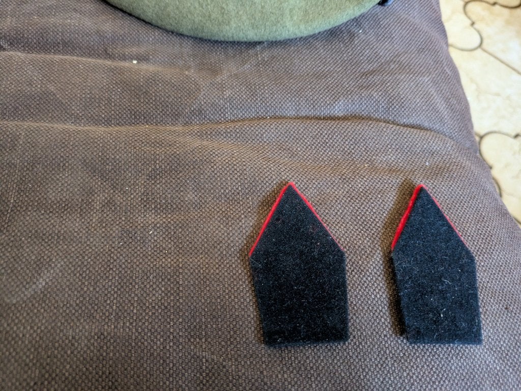 Artillerie kraagspiegels, Ophalen of Verzenden, Landmacht, Embleem of Badge