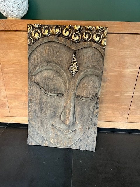 Boeddha Wall, Ophalen, Zo goed als nieuw, Hout