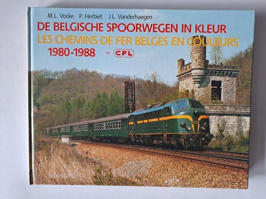 Les chemins de fer belges en couleur, 1980-1988, Enlèvement, Utilisé, Train, Livre ou Revue