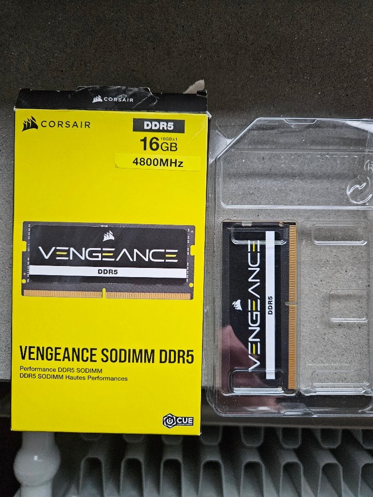 Corsair gaming ram 16Gb DDR5 4800Mhz, Informatique & Logiciels, Comme neuf, Enlèvement, DDR5, Laptop