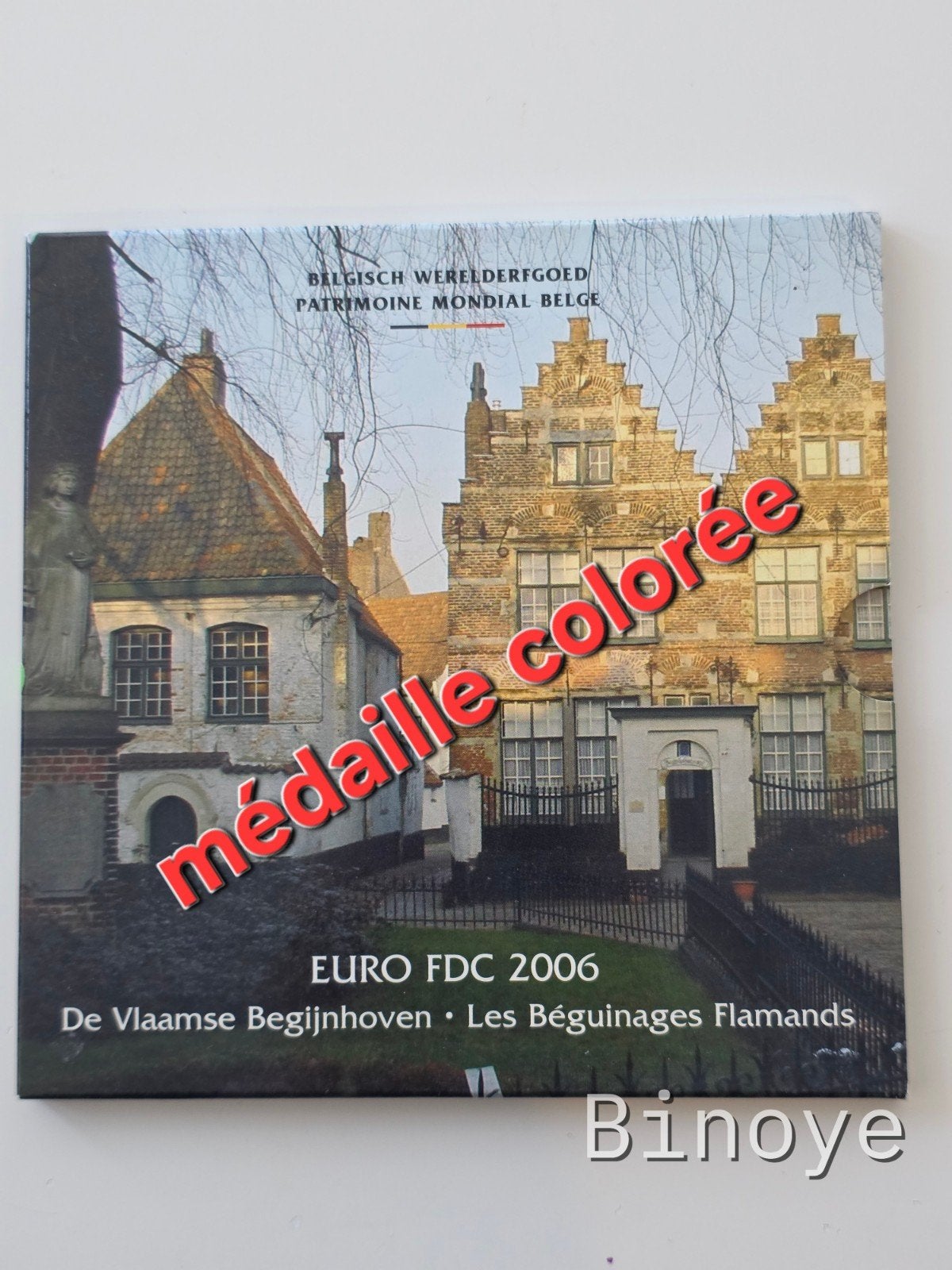 Belgique Série FDC 2006 beguinage flamande - médaille coloré, Timbres & Monnaies, Enlèvement ou Envoi, Belgique, Série