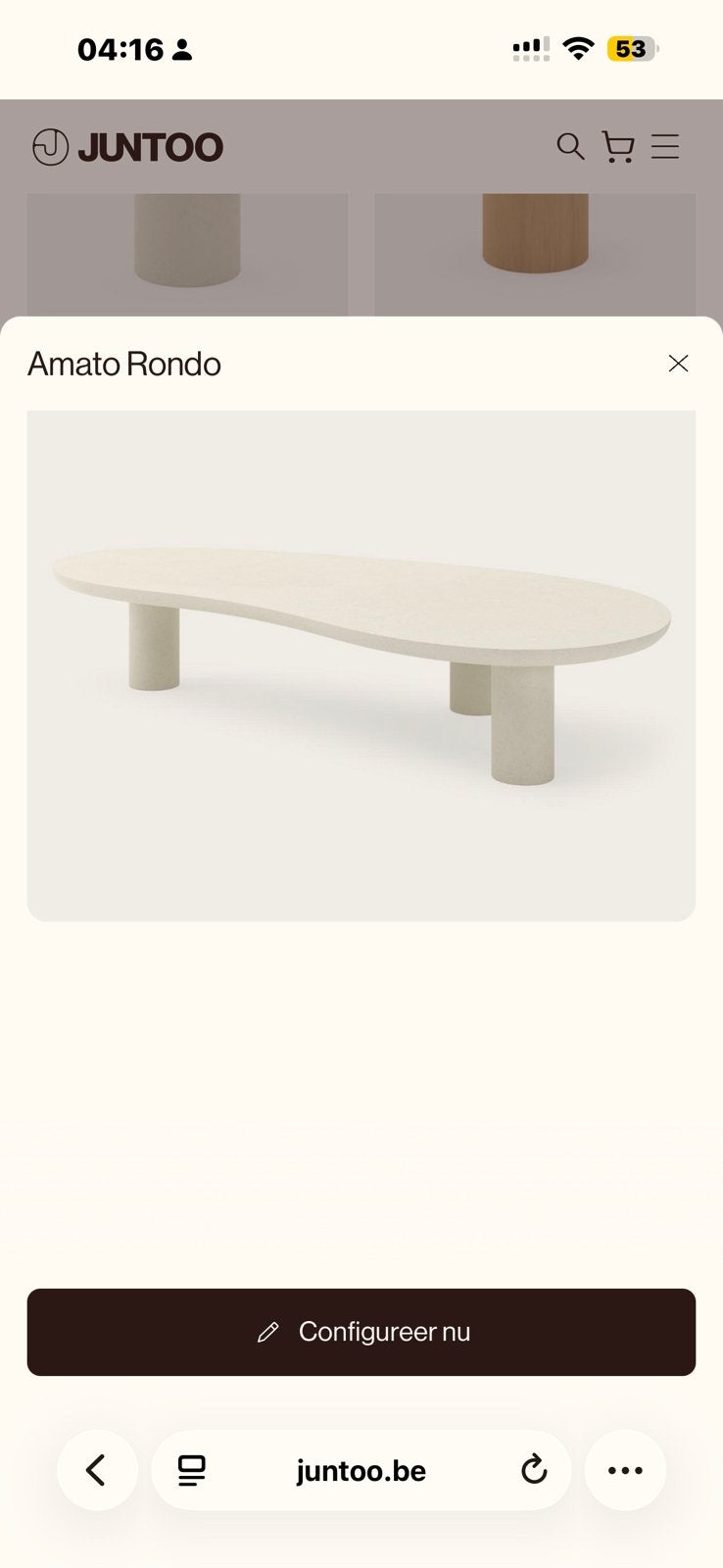 1 table basse Junto, 1 table d'appoint., Maison & Meubles, Enlèvement, Neuf