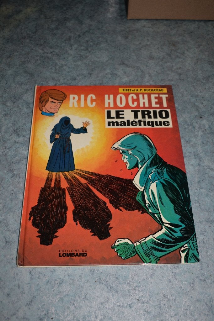 BD ric hochet bande dessinée le trio maléfique 1975, Ophalen of Verzenden, Zo goed als nieuw