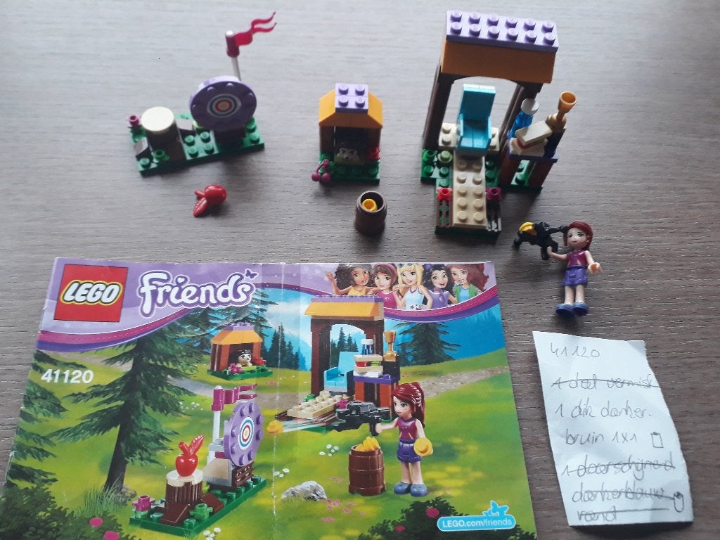 Lego Friends 41120 – avonturenkamp boogschieten, Lego, Friends, Ophalen of Verzenden, Zo goed als nieuw