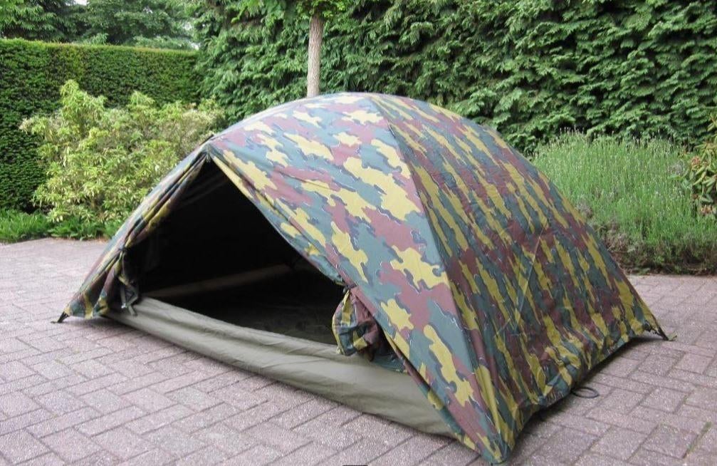 Tente camouflée - ancienne armée belge, Enlèvement ou Envoi, Armée de terre, Autres types