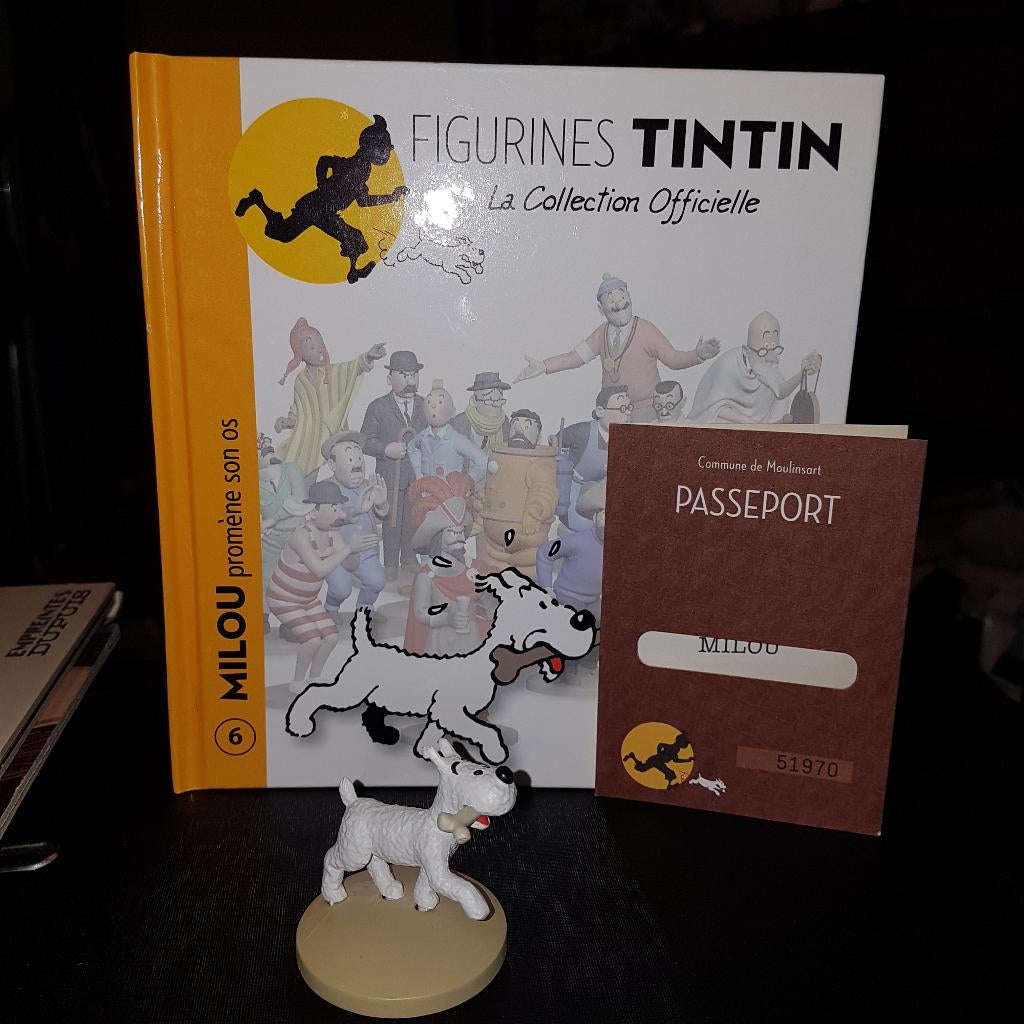 tintin figurine officielle 6, Enlèvement, Tintin, Comme neuf, Statue ou Figurine