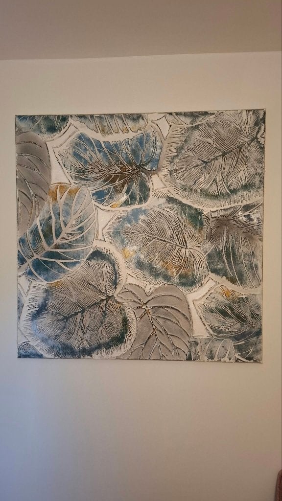 schilderij met structuur op doek, Antiek en Kunst, Ophalen