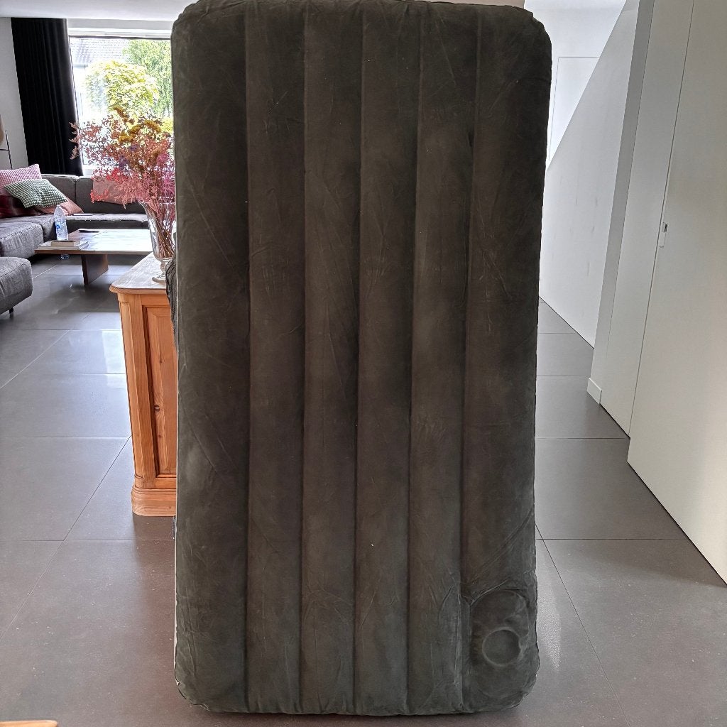 Intex Dura-Beam Eenpersoons Luchtbed (99x191 cm) ZONDER LEK, Ophalen of Verzenden, Ingebouwde pomp, Gebruikt, 1-persoons