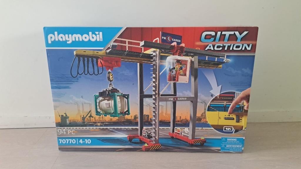 PLAYMOBIL City Action Cargo Portaalkraan - 70770, Enlèvement, Neuf, Ensemble complet