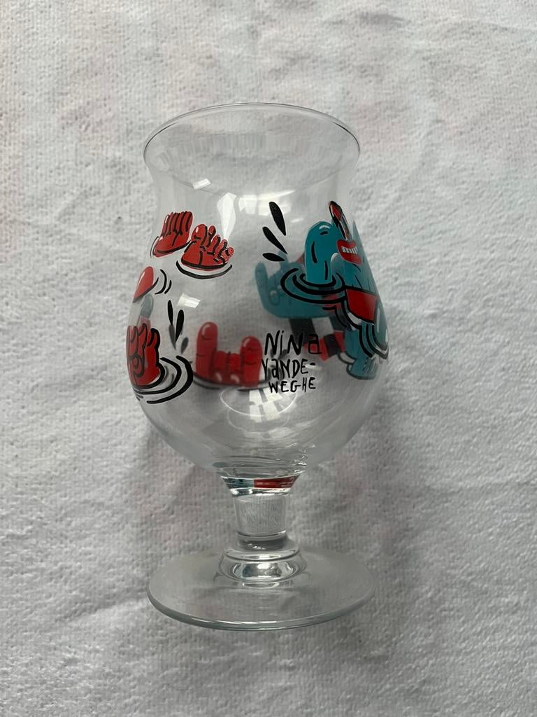 Duvel nina, Ophalen, Nieuw, Bierglas