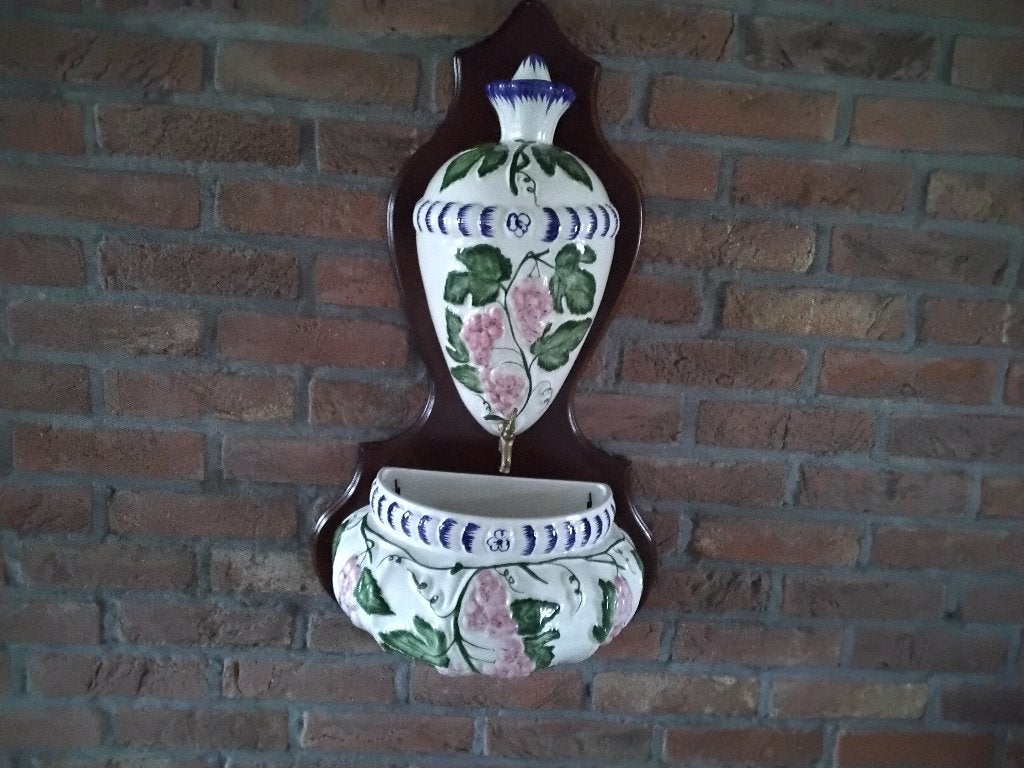 Decoratiestuk in Portugees keramiek, Ophalen, Gebruikt