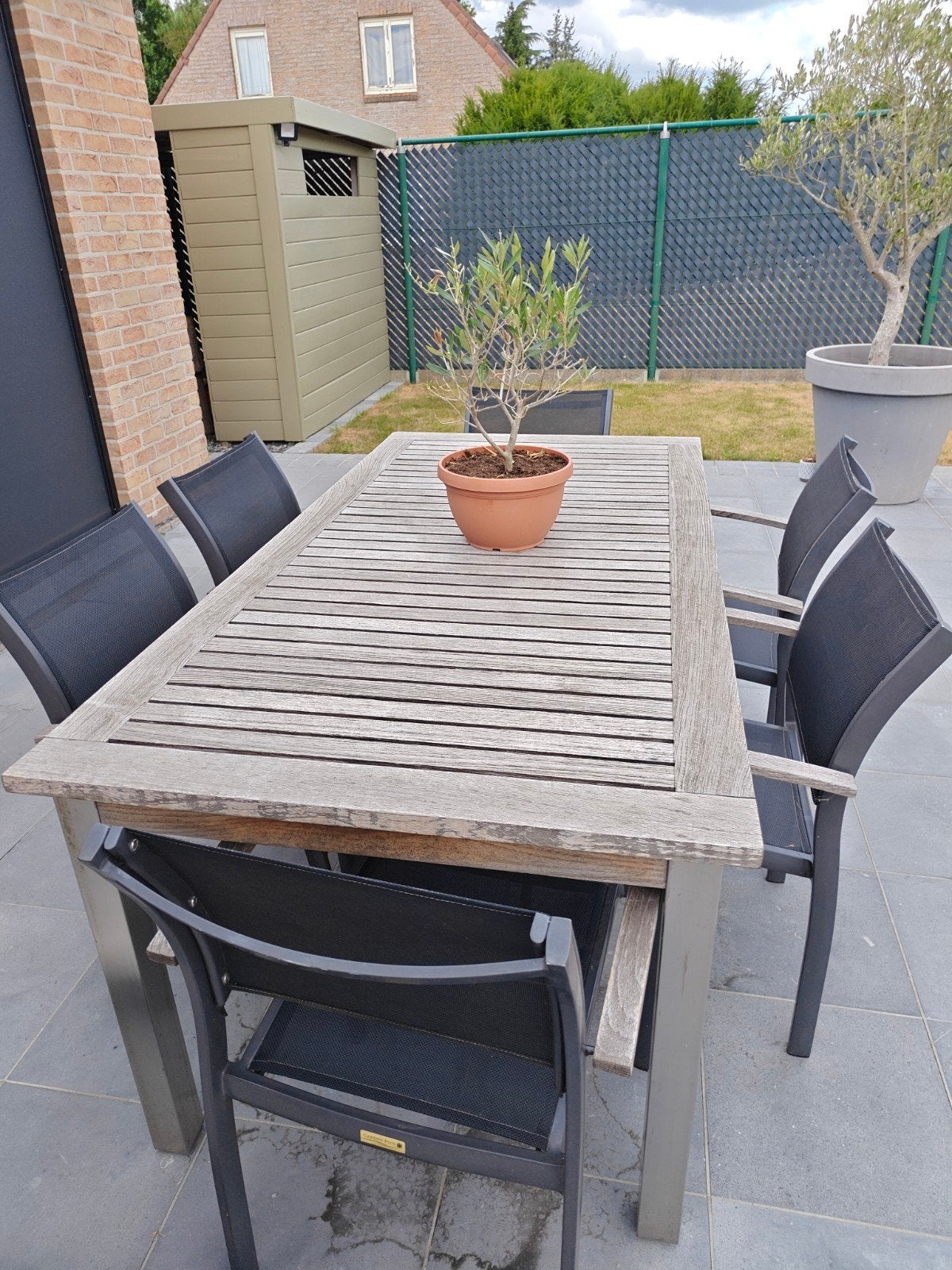 Teak tafel 180x80 cm merk Valeur., Ophalen, Gebruikt, Rechthoekig, Hout