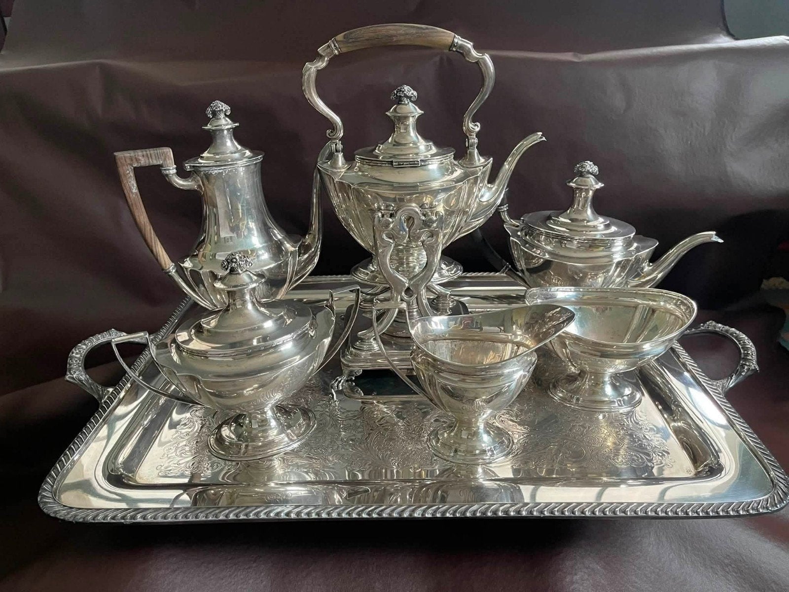Koffie servies antiek Tiffany and Co, Antiek en Kunst, Antiek | Zilver en Goud, Ophalen, Zilver