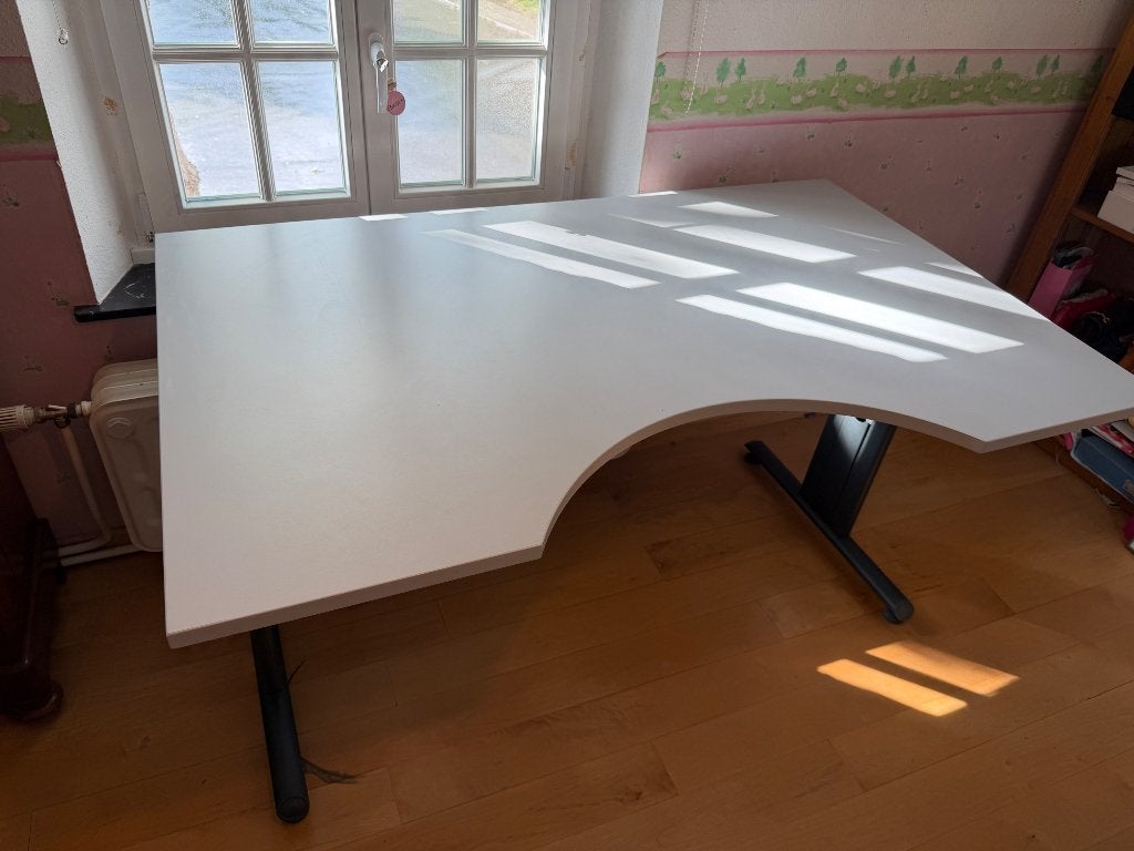 Bureau à vendre, Ophalen, Zo goed als nieuw, Grijs, Computerbureau