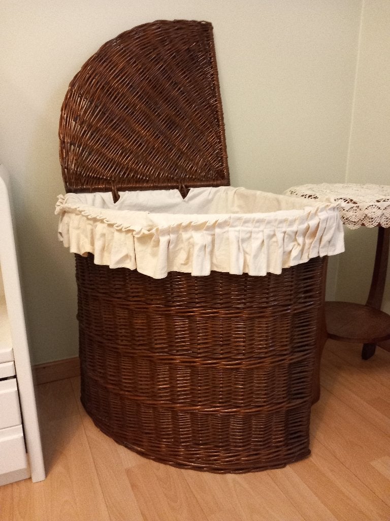 rieten wasmand, Enlèvement, Comme neuf, Brun, Panier à linge