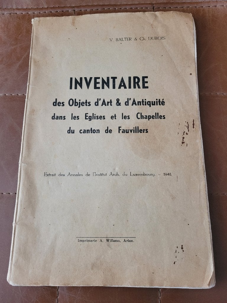 Inventaire des Objets d'Art & d'Antiquité dans les Églises, Enlèvement ou Envoi