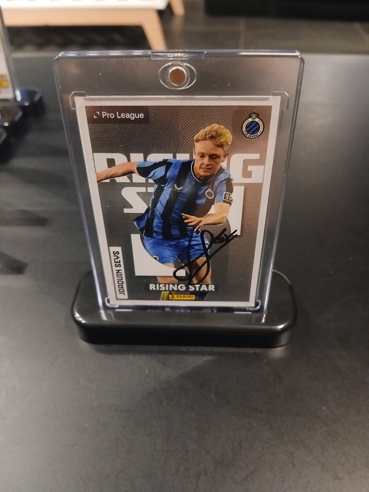 Club Brugge Seys Gesigneerde Panini Kaart, Verzamelen, Ophalen of Verzenden
