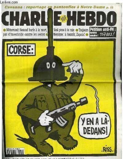 CHARLIE HEBDO NR. 187 CORSICA - ER ZITTEN ER EEN PAAR IN, Ophalen of Verzenden