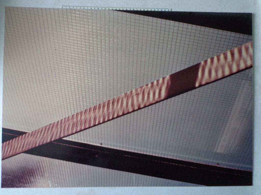 Kunstfoto van Ida Oxenaar "Berlagedak II" kleine oplage 1981, Ophalen of Verzenden