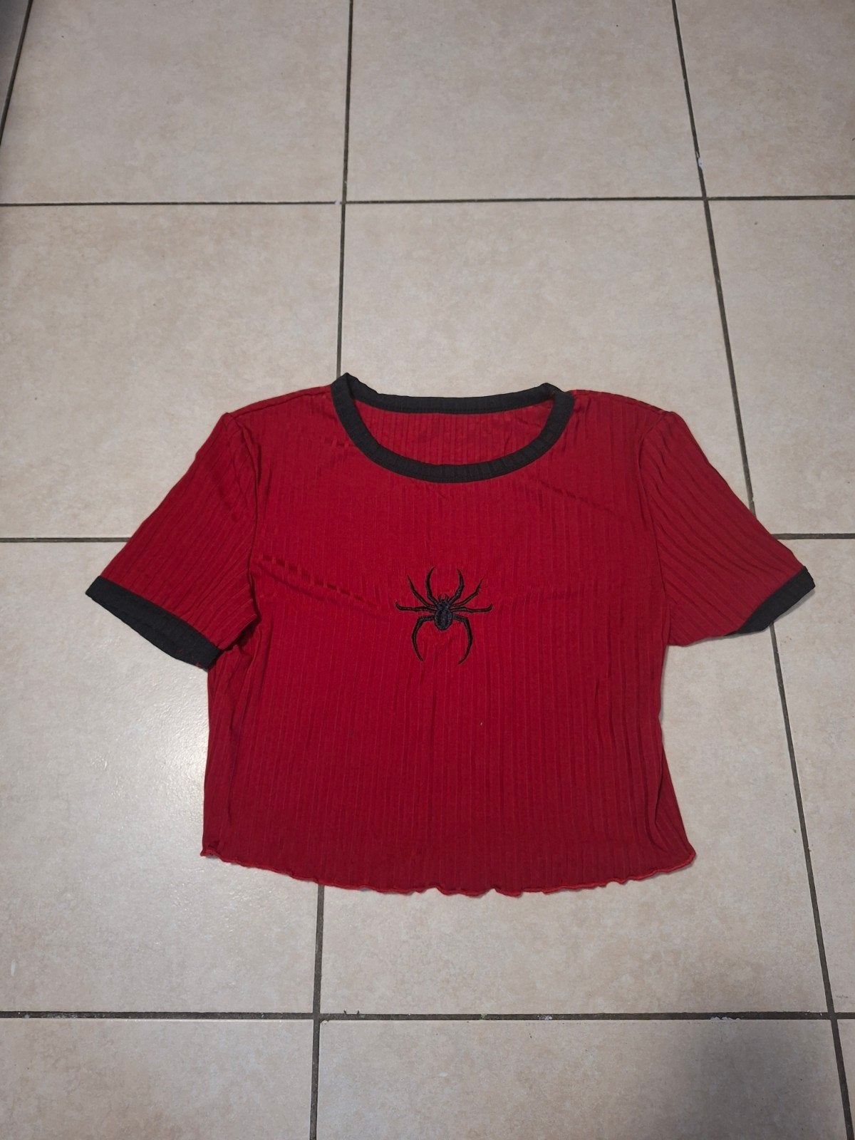 Top Spiderman Shein., Kleding | Dames, Topjes, Ophalen, Zo goed als nieuw, Korte mouw, SHEIN