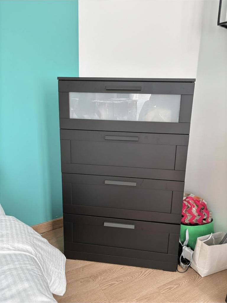 Commode, Maison & Meubles, Chambre à coucher | Chambres à coucher complètes, Enlèvement, Comme neuf, Deux personnes, IKEA