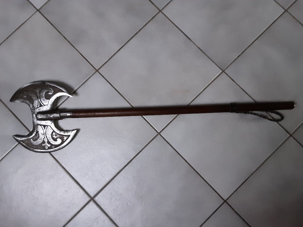 Grote Noorse double-bladed axe (Replica)., Ophalen, Overige soorten, Overige typen