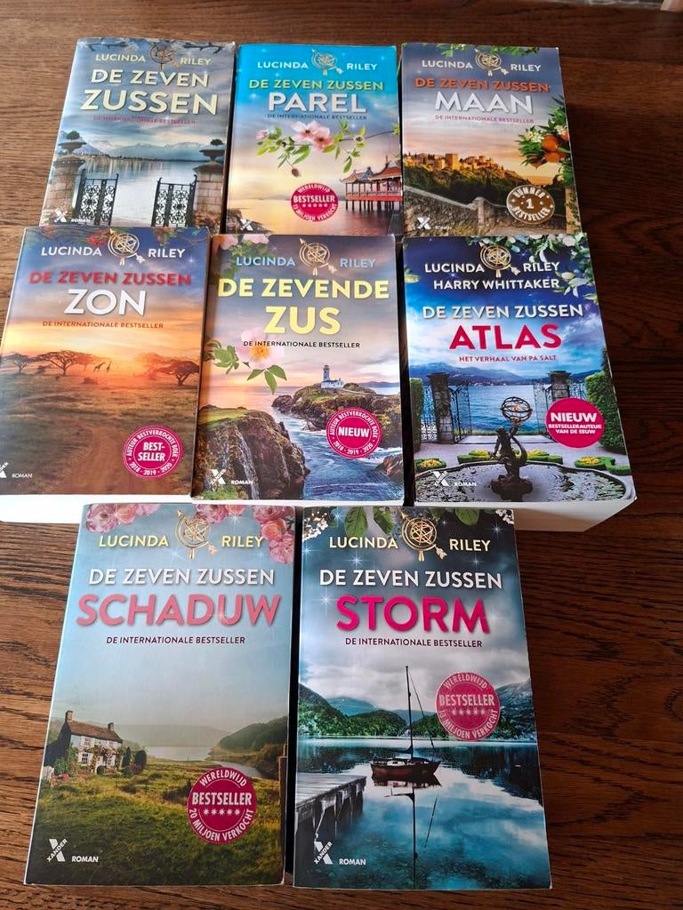 De zeven zussen, Boeken, Ophalen