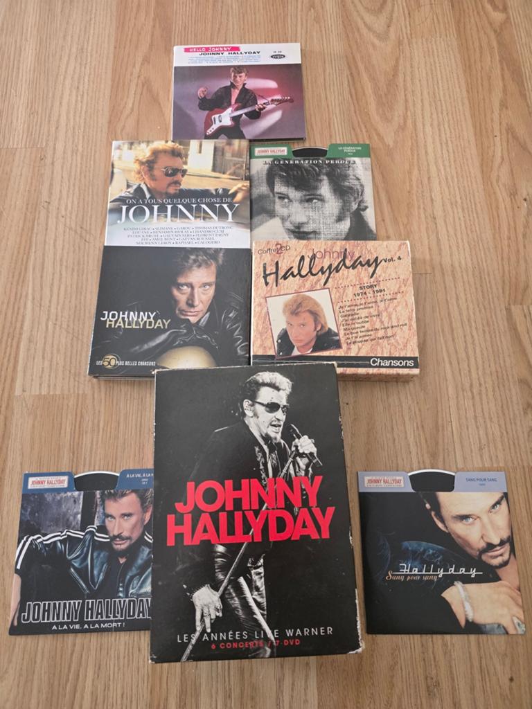 Lot Johnny Hallyday CD + DVD, Livres, Cinéma, Tv & Médias, Enlèvement ou Envoi