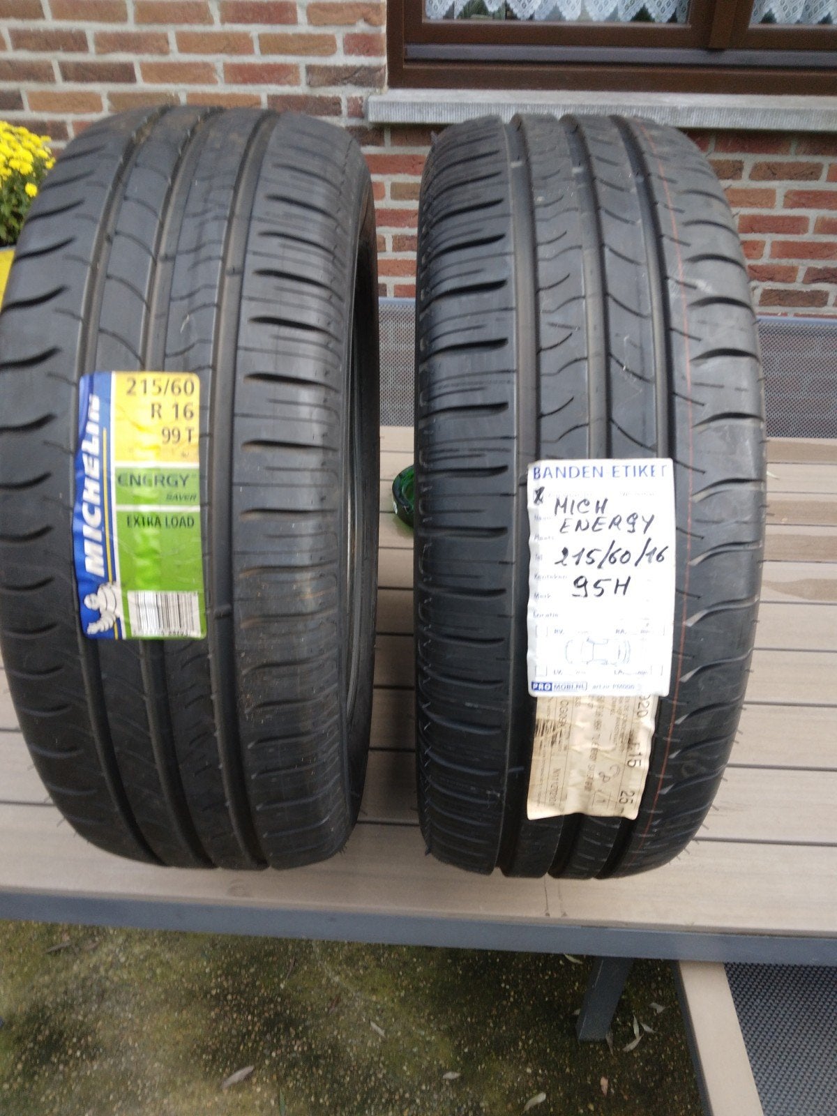 2 nieuwe  auto banden Michelin, Ophalen, Band(en)