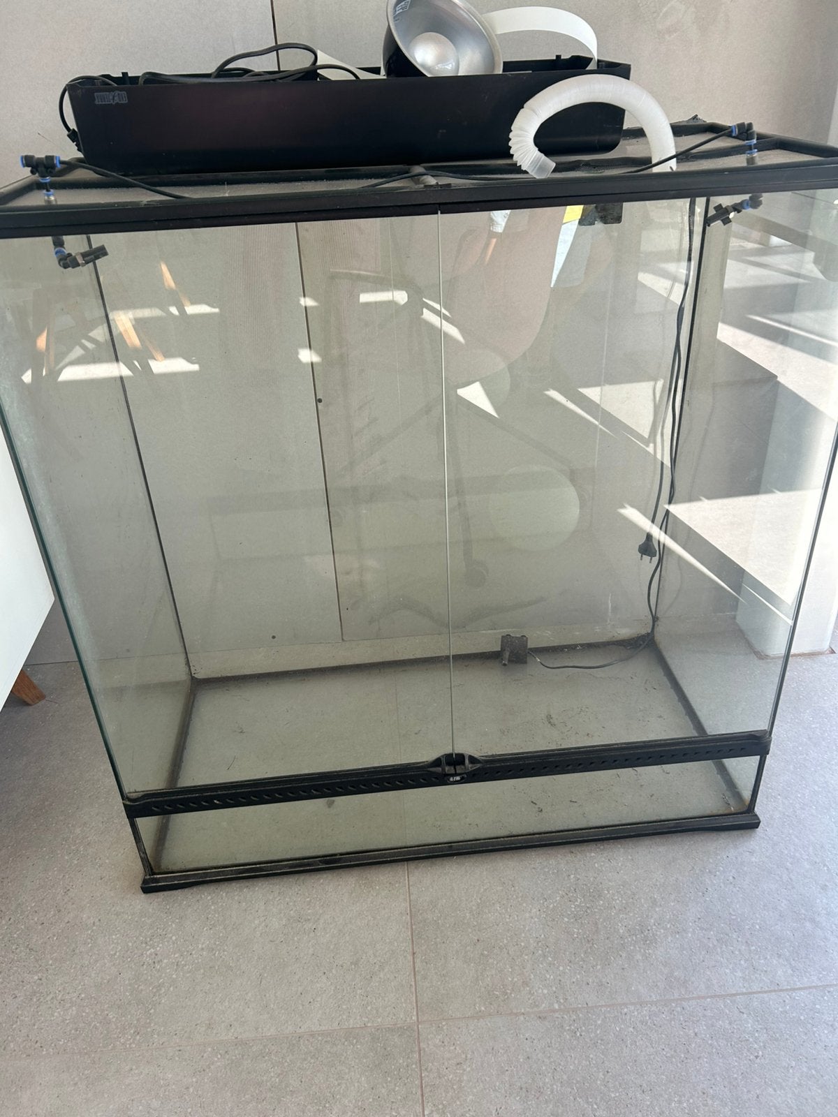 Terrarium 92 op 90 cm, Enlèvement, Utilisé