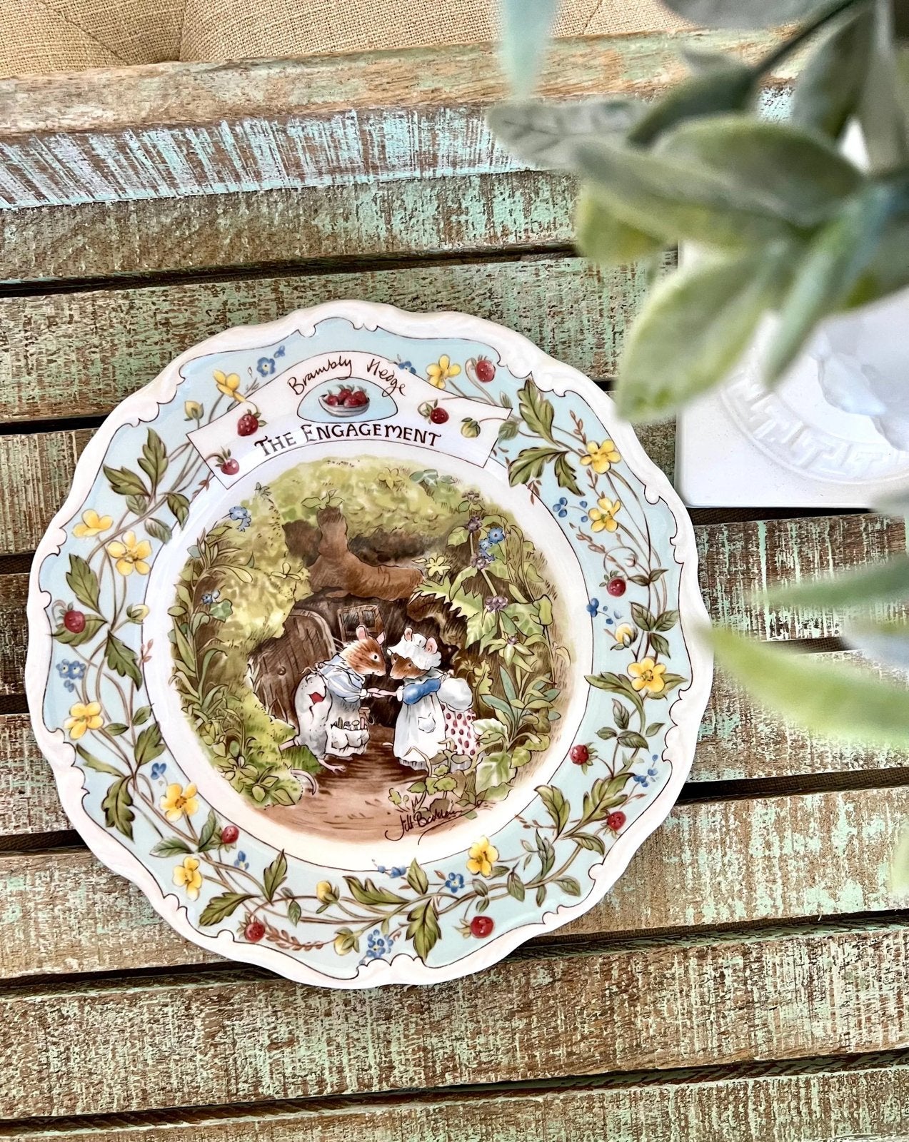 Panneau de Royal Doulton Brambly Hedge The Engagement 1989, Enlèvement ou Envoi