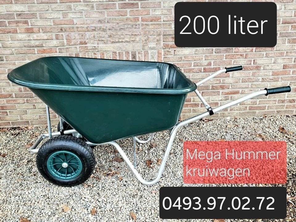 nieuwe XXL kruiwagen 200Liter, Jardin & Terrasse, Brouettes, Enlèvement, Neuf, À une roue