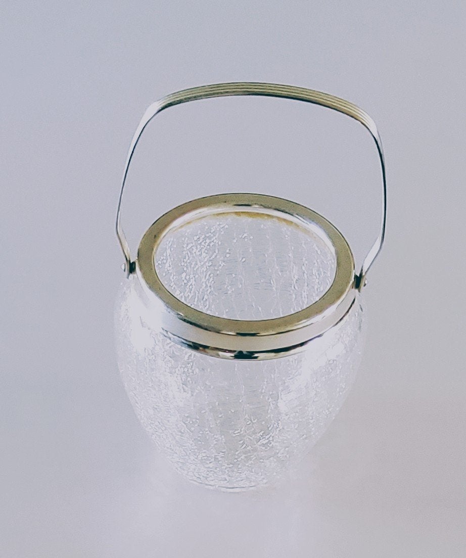 Vintage ijsemmer in craquelé glas, Ophalen