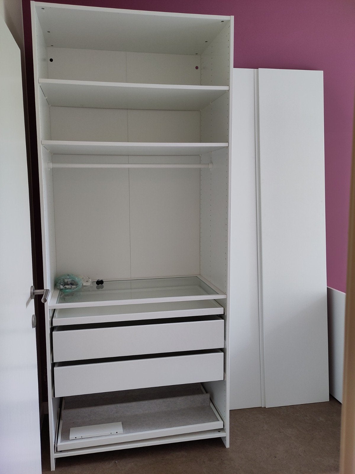 Ikea kleerkast 2 deuren, Ophalen