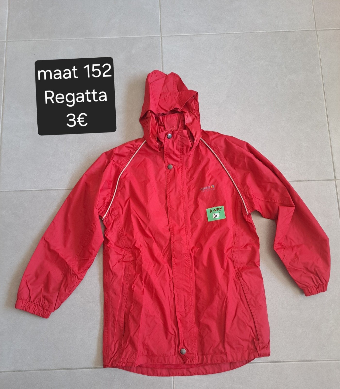 Regatta regenjas maat 152, Enlèvement, Manteau